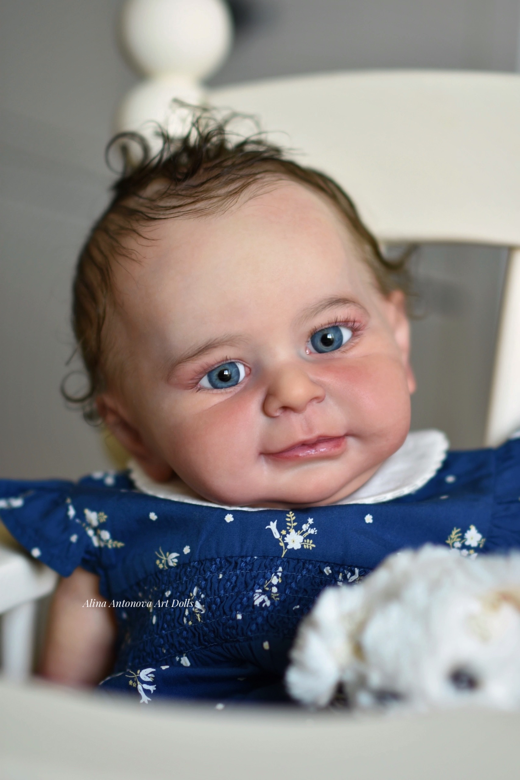 Zoe Baby Products - リボーン・ゾーイ 未塗装未完成ドールキット DIY用ブランクパーツ 布製ボディと目付き フレッシュカラー
