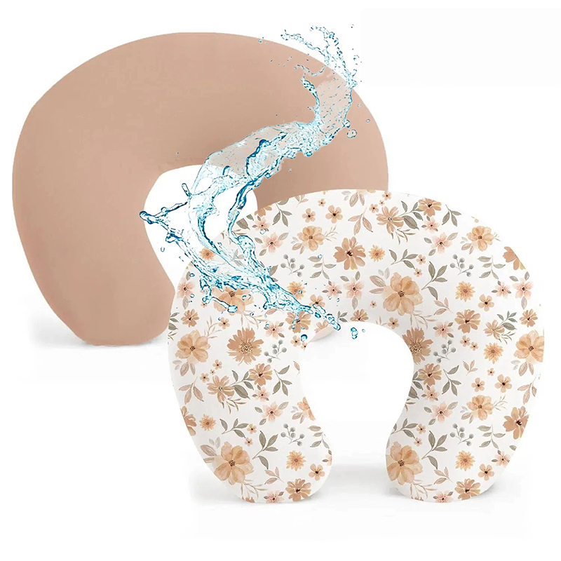 Nursing Pillow Breastfeeding - 2 個の防水授乳枕カバー伸縮性のある授乳枕用カバー授乳枕用幼児授乳用スリップカバーお母さん赤ちゃん用