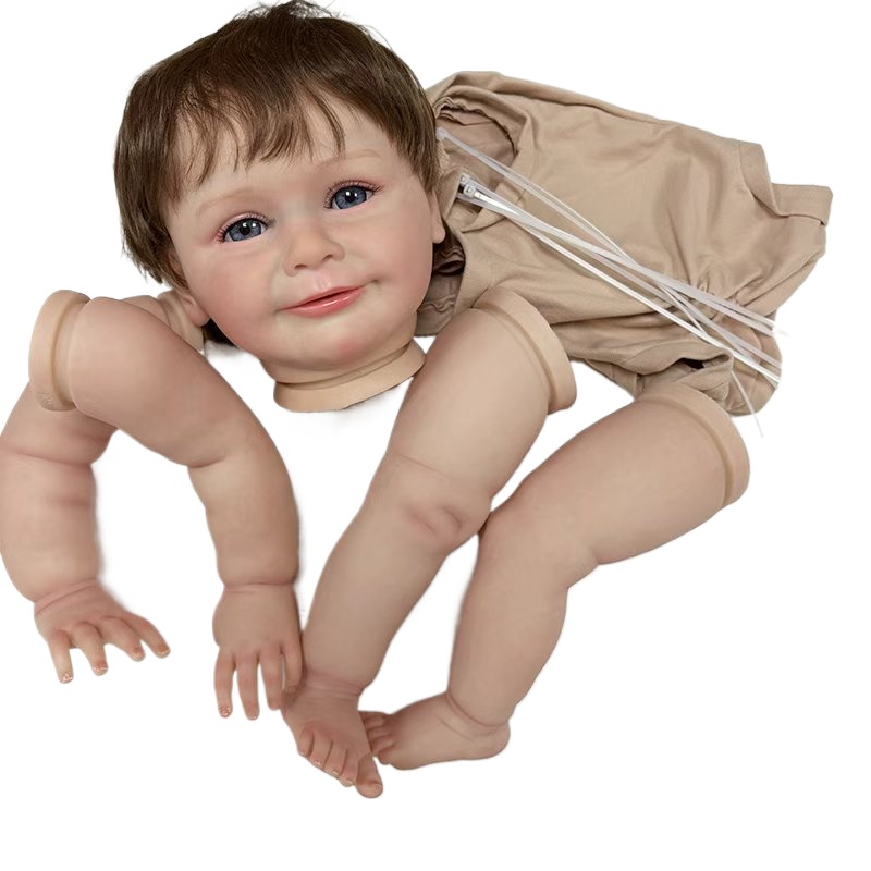 Zoe Baby Products - 22インチのリボーンドールキット、植毛、リアルな目覚めのベビーゾーイ、多層ペイント、3Dスキン、手作りDIYドールパーツ