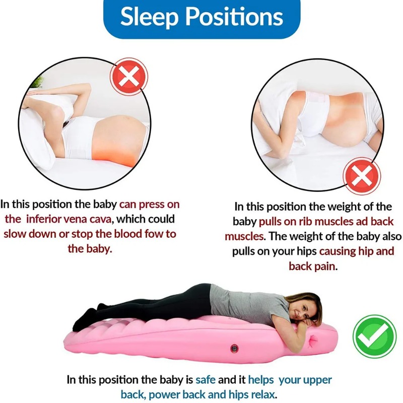妊娠期用、空気注入式ヨガマット。お腹の部分がくり抜かれた構造 - Nursing Pillow Breastfeeding のレビューと価格