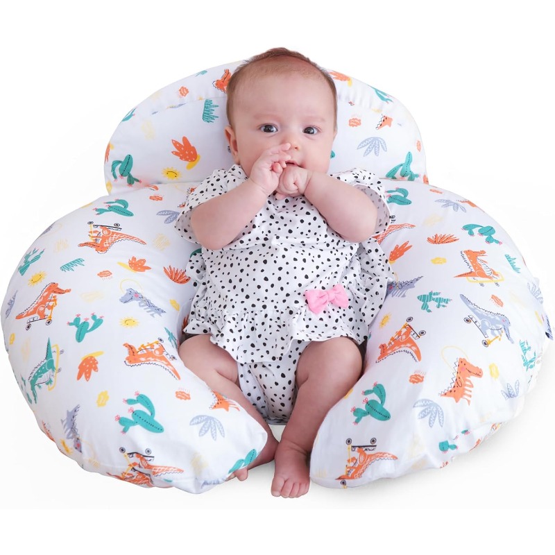 アニマルプリントカバー付き授乳枕 - 取り外し可能で洗える、 - Nursing Pillow Breastfeeding のレビューと価格
